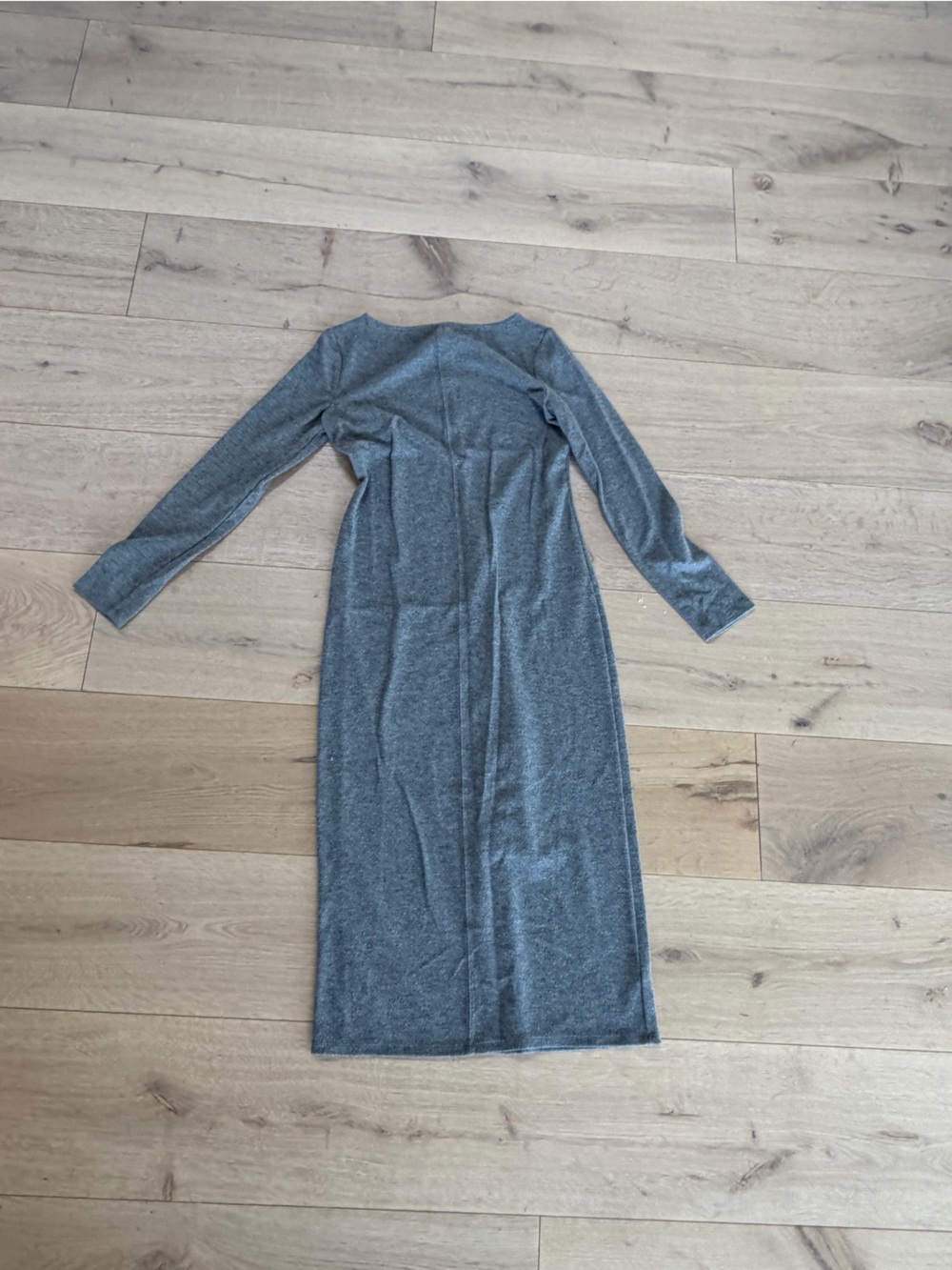 A new day long grey dress